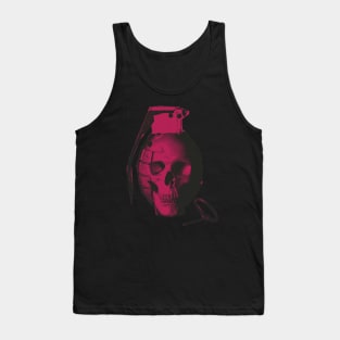 skull hand grenade Tank Top